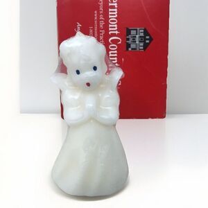 The Vermont Country Store Angel Candle Vintage Style White Christmas 5" NEW